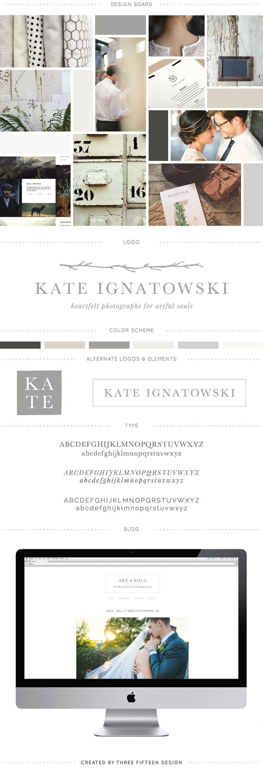 Kate Ignatowski Logo by 315 Design